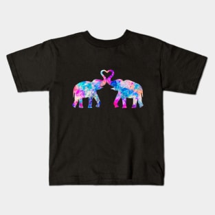 Lovely Colourful Elephant Kids T-Shirt